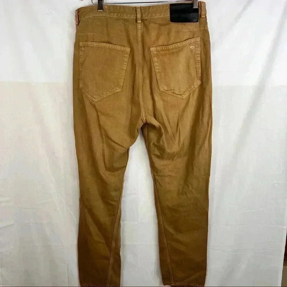 RAG AND BONE Jeans Womens High Rise Straight Buttnernut Brown Engineer Sz 31 - Picture 5 of 16